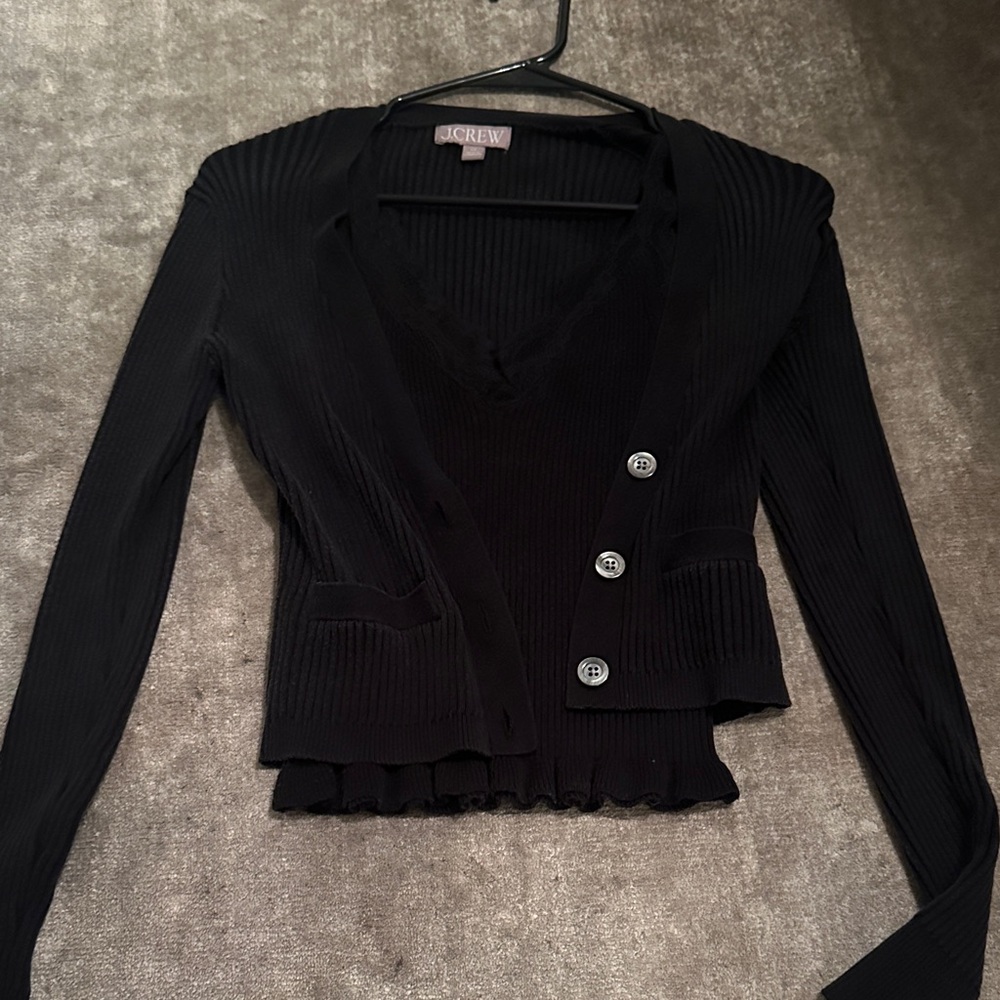 J. Crew Black Women's Sweater set (tank and long sleeve)